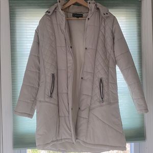 Long Puffer Coat with hood